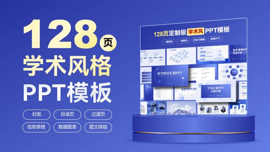 学术风 PPT 灵感手册
